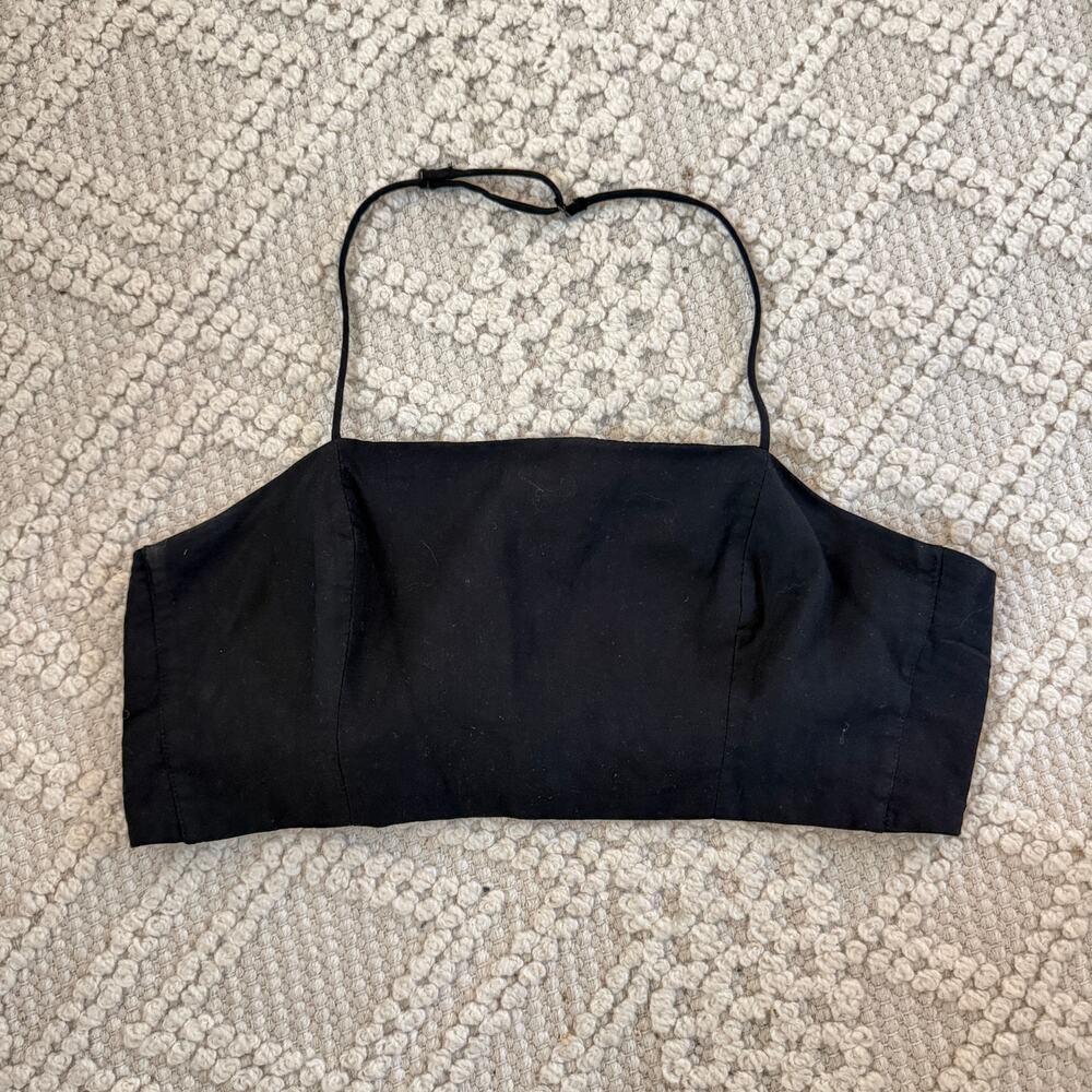 Zara Black Crop Tank